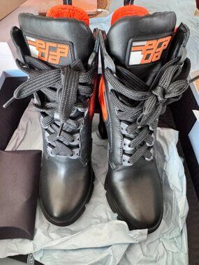 Prada Black Leather Boots